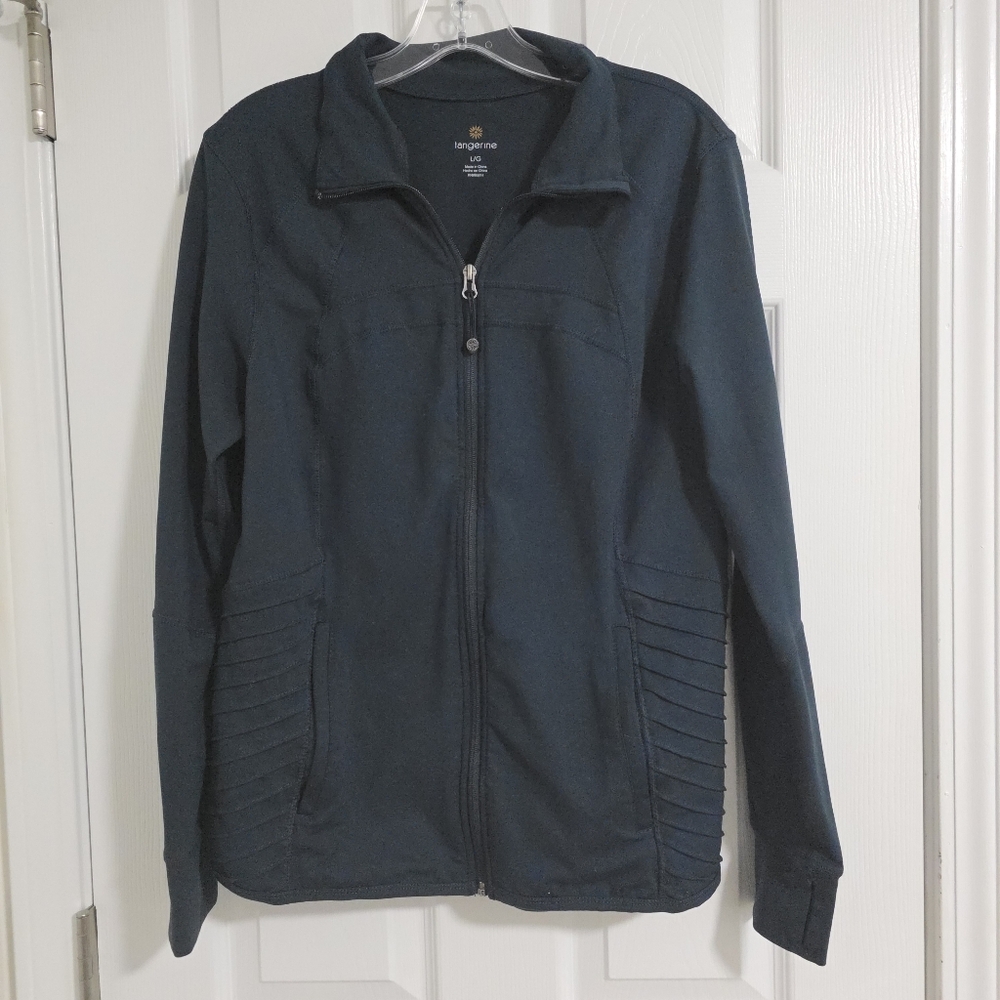 Womens Large Grey Tangerine Athletic Jacket